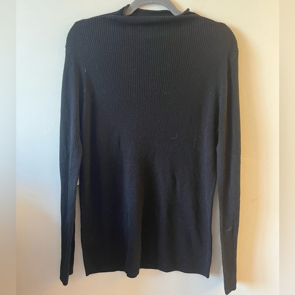 NWT NORDSTROM Merino-wool Ribbed High-neck Sweater - Picture 4 of 9